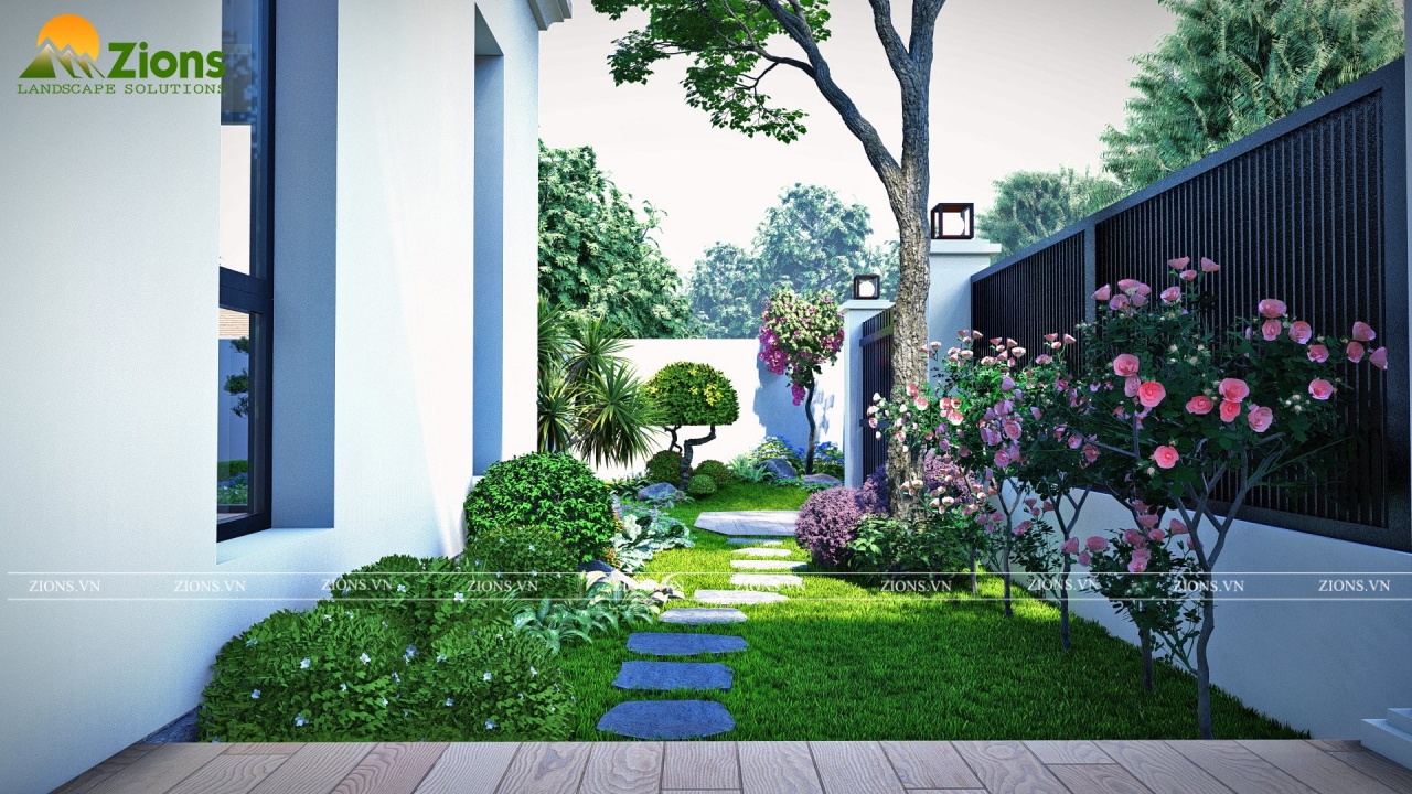 Thiết kế sân vườn Nhật Bản tại Splendora - Zions Landscape